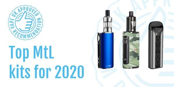 Vape Royaume-Uni |  Les 3 meilleurs kits de vapotage bouche-à-poumon (MtL) de 2020