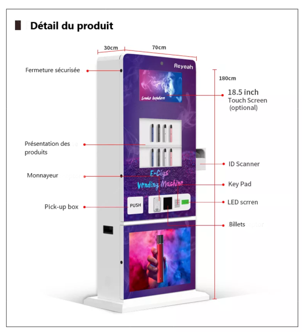 distributeur automatique cigarette électronique français